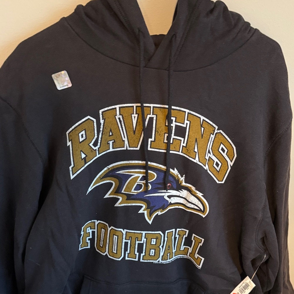 BALTIMORE RAVENS Black Hoodie - NEW WITH TAGS